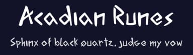 Acadian Runes by Javier Ugarte — Dingbats Font — thumbnail 2