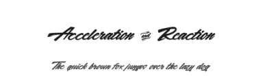 Acceleration & Reaction by Cat.B — Script Handwritten Font — thumbnail 1