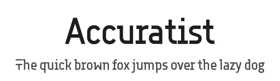 Accuratist by Jovanny Lemonad — Sans Serif Font