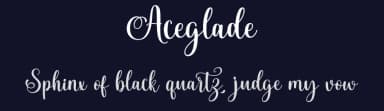 Aceglade by Makashi — Script Handwritten Font — thumbnail 2