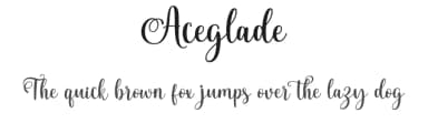 Aceglade by Makashi — Script Handwritten Font — thumbnail 1