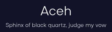 Aceh by 38.lineart — Sans Serif Font — thumbnail 2