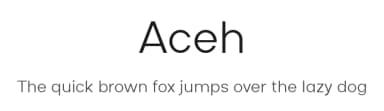 Aceh by 38.lineart — Sans Serif Font — thumbnail 1