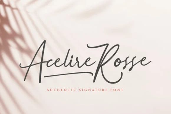 Acelire Rosse Font by Eldertype Studio — Script Handwritten Font