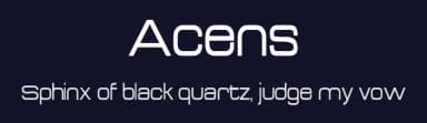 Acens by Jack Coulthard — Sans Serif Font — thumbnail 2