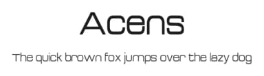 Acens by Jack Coulthard — Sans Serif Font — thumbnail 1