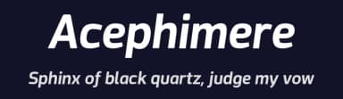 Acephimere by Dichi — Sans Serif Font — thumbnail 2