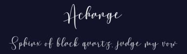 Achange by Pollem Studio — Script Handwritten Font — thumbnail 2