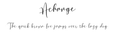 Achange by Pollem Studio — Script Handwritten Font — thumbnail 1