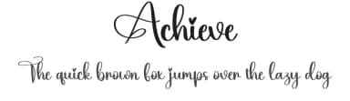 Achieve by Scratchones — Script Handwritten Font — thumbnail 1
