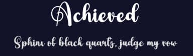 Achieved by Scratchones — Script Handwritten Font — thumbnail 2
