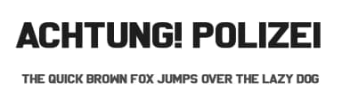 Achtung! Polizei by Chequered Ink — Sans Serif Font — thumbnail 1