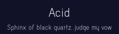 Acid by Acid Type — Sans Serif Font — thumbnail 2