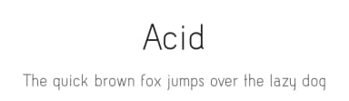 Acid by Acid Type — Sans Serif Font — thumbnail 1
