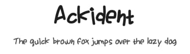 Ackident by Matt B — Script Handwritten Font — thumbnail 1