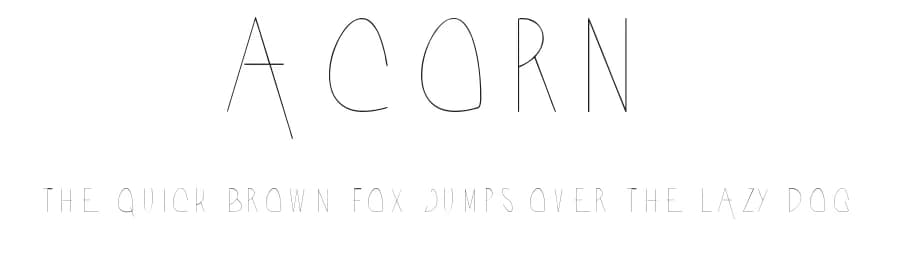 Acorn by William  Bayley — Script Handwritten Font
