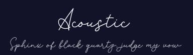 Acoustic by Behind the Ink — Script Handwritten Font — thumbnail 2