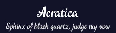 Acratica by deFharo — Script Handwritten Font — thumbnail 2