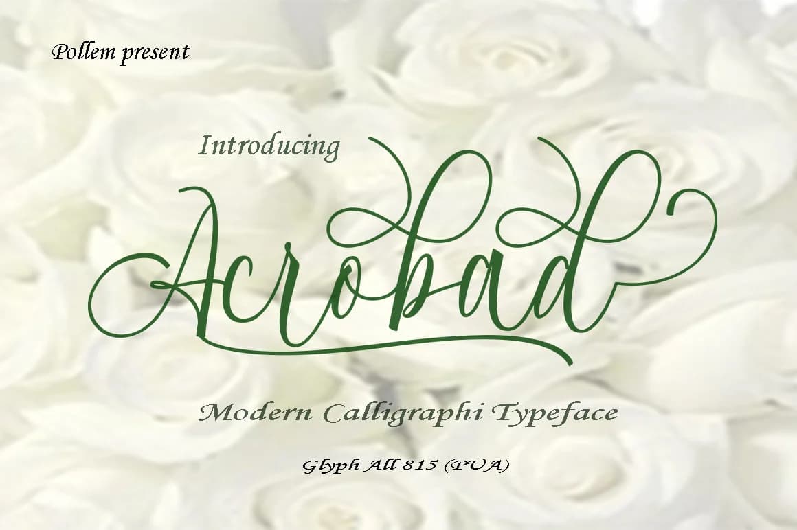 Acrobad Font by Polem — Script Handwritten Font