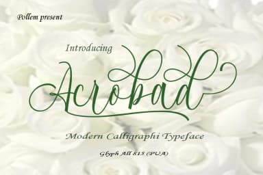 Acrobad Font by Polem — Script Handwritten Font — thumbnail 1