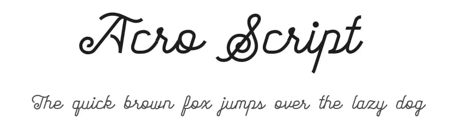Acro Script by Brainware Graphic — Script Handwritten Font
