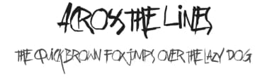 Across The Lines by Gassstype — Script Handwritten Font — thumbnail 1