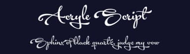 Acryle Script by Måns Grebäck — Script Handwritten Font — thumbnail 2