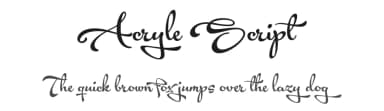 Acryle Script by Måns Grebäck — Script Handwritten Font — thumbnail 1