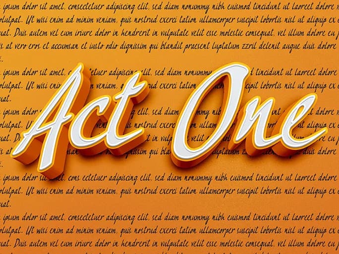 Act One Font by Mbafonts — Script Handwritten Font
