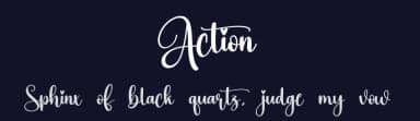 Action by Scratchones — Script Handwritten Font — thumbnail 2