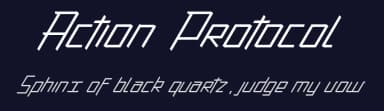 Action Protocol by dcoxy - Greg Medina — Sans Serif Font — thumbnail 2
