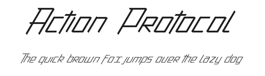 Action Protocol by dcoxy - Greg Medina — Sans Serif Font