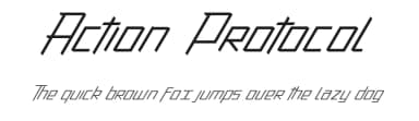 Action Protocol by dcoxy - Greg Medina — Sans Serif Font — thumbnail 1