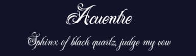 Acuentre by ilhamtaro — Script Handwritten Font — thumbnail 2
