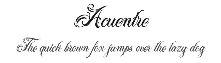 Acuentre by ilhamtaro — Script Handwritten Font