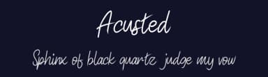 Acusted by Vunira Design — Script Handwritten Font — thumbnail 2