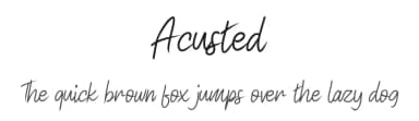 Acusted by Vunira Design — Script Handwritten Font — thumbnail 1