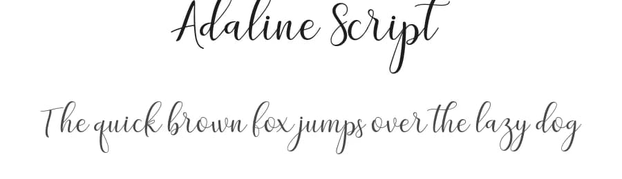 Adaline Script by Mr Letters — Script Handwritten Font