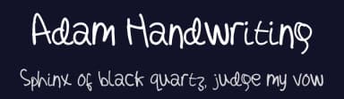 Adam Handwriting by AdamClements — Script Handwritten Font — thumbnail 2