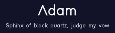 Adam by Adam Nördling — Sans Serif Font — thumbnail 2