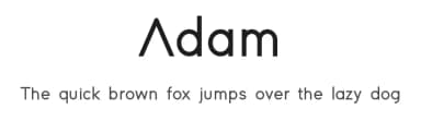 Adam by Adam Nördling — Sans Serif Font — thumbnail 1