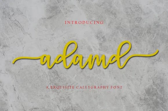 Adamd Font by mightype89 — Script Handwritten Font