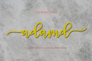 Adamd Font by mightype89 — Script Handwritten Font — thumbnail 1