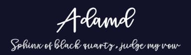 Adamd by mightype — Script Handwritten Font — thumbnail 2