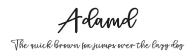 Adamd by mightype — Script Handwritten Font — thumbnail 1
