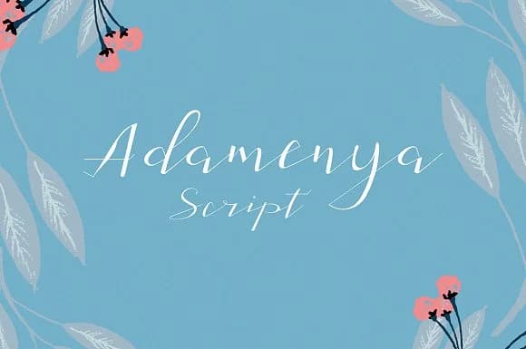 Adamenya Font by Area Type — Script Handwritten Font
