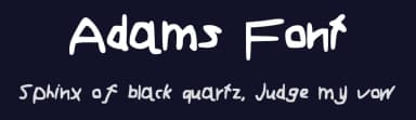 Adams Font by ajinverness — Script Handwritten Font — thumbnail 2