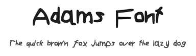 Adams Font by ajinverness — Script Handwritten Font — thumbnail 1