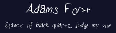 Adams Font by Adam Stewart — Script Handwritten Font — thumbnail 2