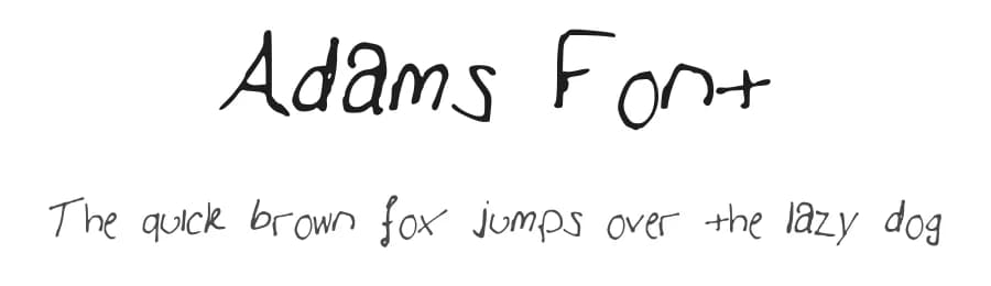 Adams Font by Adam Stewart — Script Handwritten Font